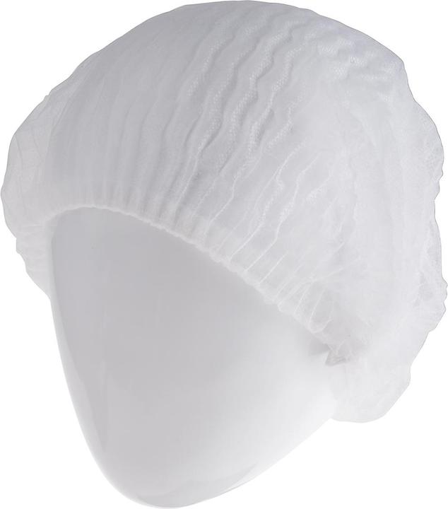 Image du produit RS PRO Bonnet en polyester, blanc Taille unique, 100 pièces