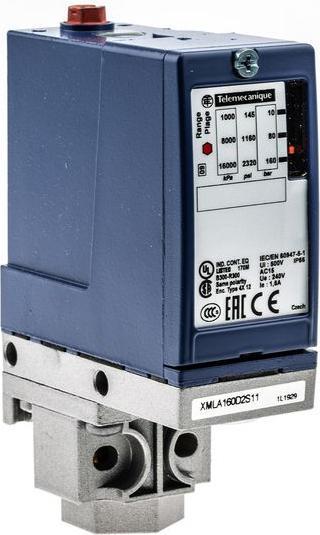 Produktbild TE Sensors Druckschalter,XMLA160D2S11