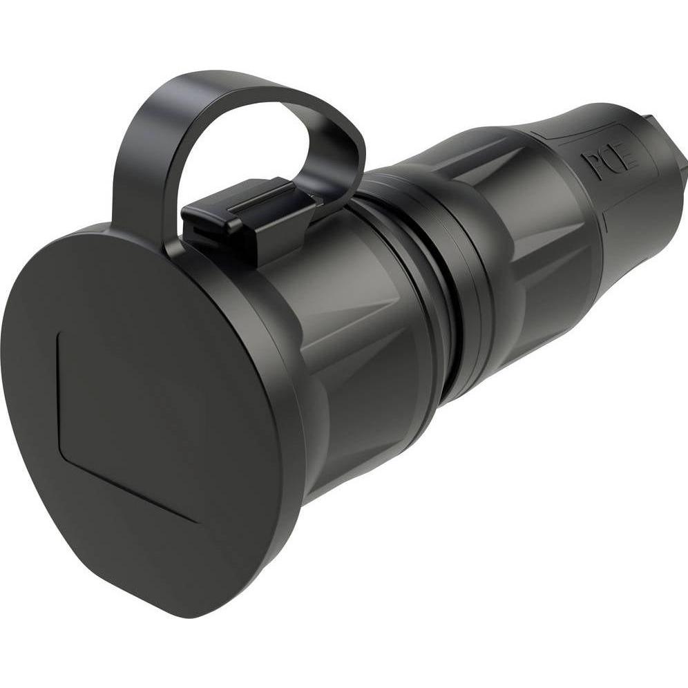 PCE, Netzstecker + Netzkupplung, Schutzkontaktkupplung DB nat LED IP54 25731-ss