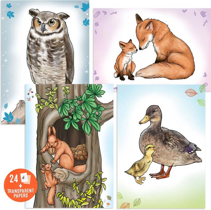 Produktbild Magni Copy & Colouring Book Wildtiere