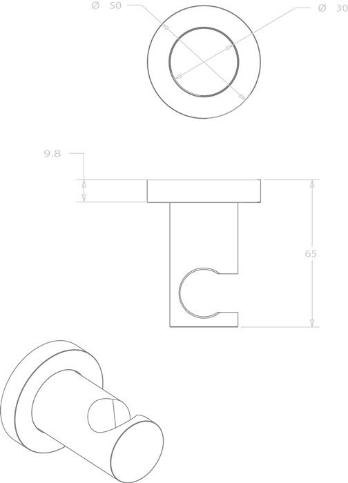 Produktbild Delphis Unic Handbrausehalter