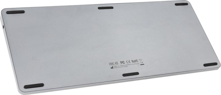 Produktbild Axagon HMC-KB keyboard USB-C 5Gbps with HUB, microSD/SD, 3x USB-A, HDMI 4K/60Hz, PD 100W, Audio, DE (Deutschland, Kabelgebunden)