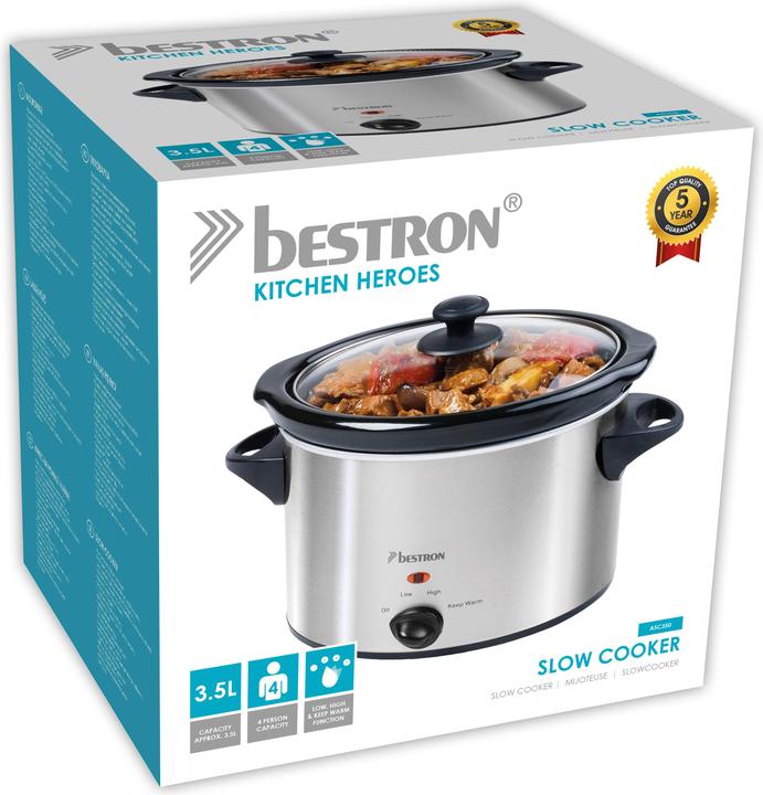 Produktbild Bestron ASC350 Schongarer, Edelstahl