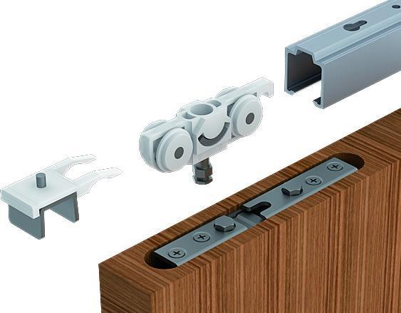Actual product image Helm Sliding door fittings 73 ME, wood