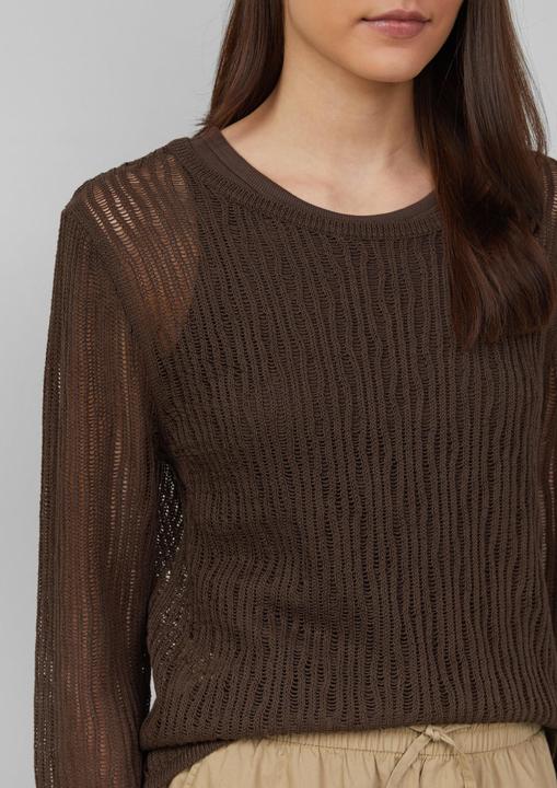 Image du produit S.Oliver Strickpullover Luftiger Strickpullover aus Leinenmix mit Ajourmuster (48)