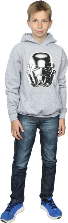Immagine prodotto Star Wars Stormtrooper Warp Speed Helmet Felpa con Cappuccio Ragazzi (152, 158)