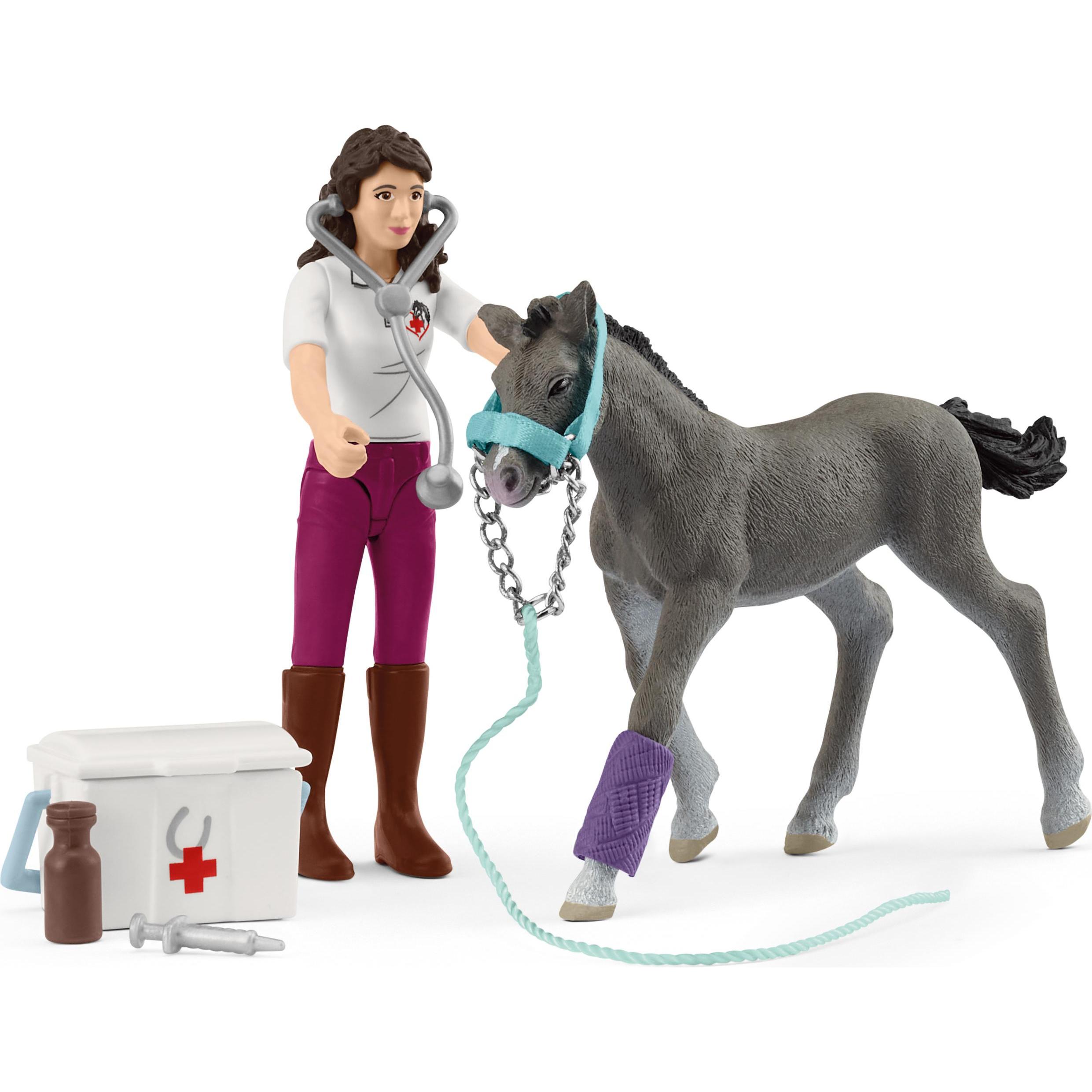 Schleich Ms Kramer mit Fohlen