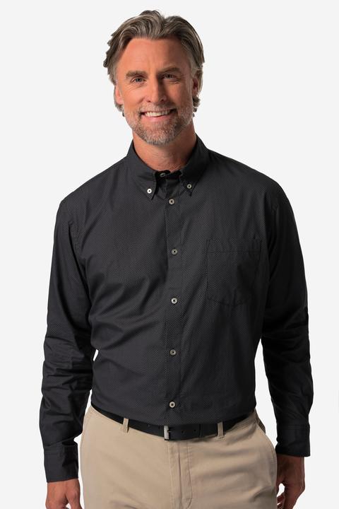 Actual product image Boston Park Hemd, Langarm, Minimal-Muster, Buttondown-Kragen, Comfort Fit (L)
