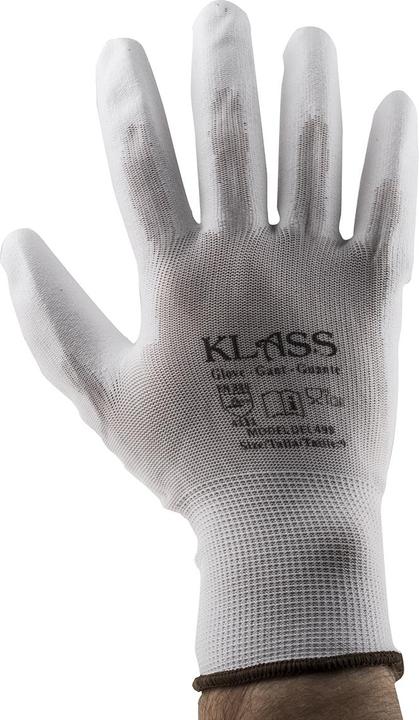Produktbild RS PRO White PU coated polyester glove, 9 (9)