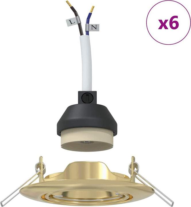 Produktbild vidaXL Eingebaute Leuchten (GU10)
