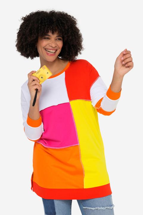 Produktbild Angel of Style Sweater, Colorblocking-Druck, Rundhals, Langarm (46)