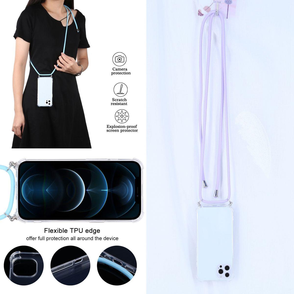 Thumbnail - König Design Hülle Handy Schutz für Apple iPhone 13 Pro Case Cover Tasche Etui Bumper Violett, Handykette, Violett