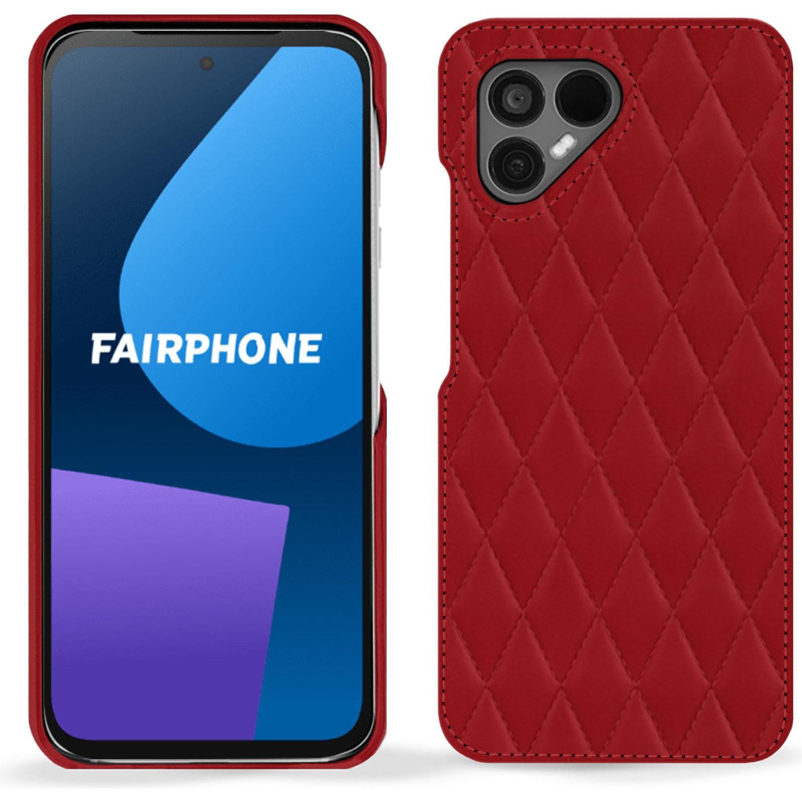 Thumbnail - Noreve Lederschutzhülle (OnePlus 5), Smartphone Hülle, Rot