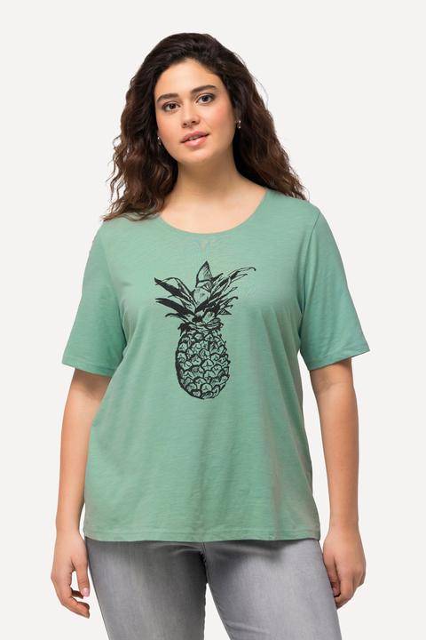 Actual product image Ulla Popken Caviar Bead Short Sleeve Pineapple Tee (42, 44)