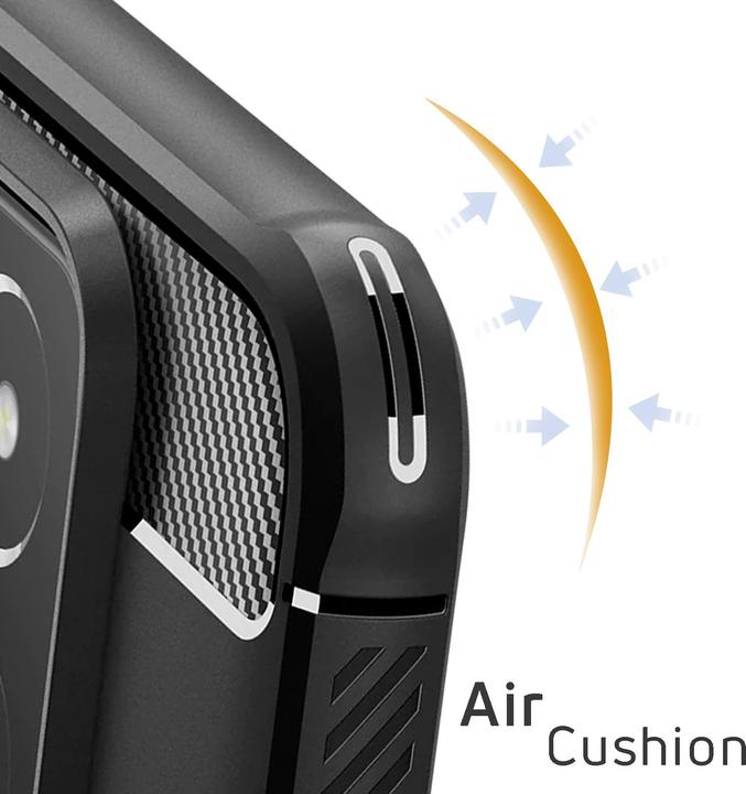 Actual product image Spigen Rugged Armor Xiaomi 14 czarny/matte black ACS07422 (Xiaomi 14)