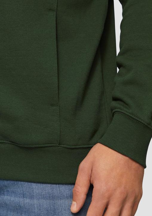 Produktbild s.Oliver Sweatshirt Jacke Sweatjacke mit Stehkragen (XXL)