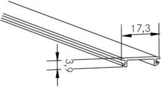 Produktbild Brumberg KU-Abdeckung transparent 2000mm 53440000