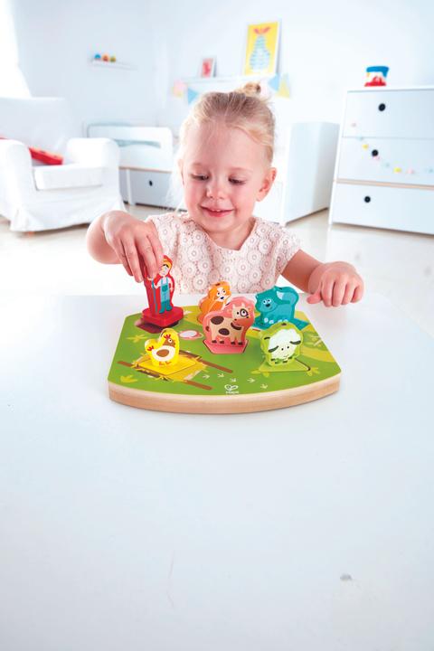 Produktbild Hape Bauernhof-Geräusche-Puzzle (6 Teile)