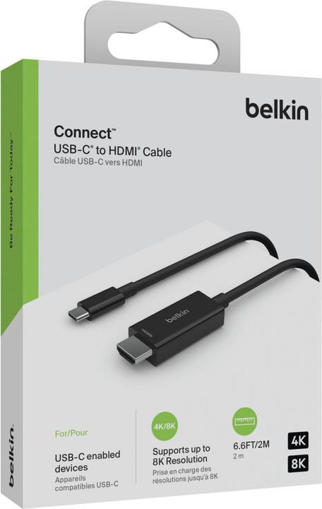 Produktbild Belkin USB Typ C – HDMI (2 m, USB Typ C, HDMI, 2.1)