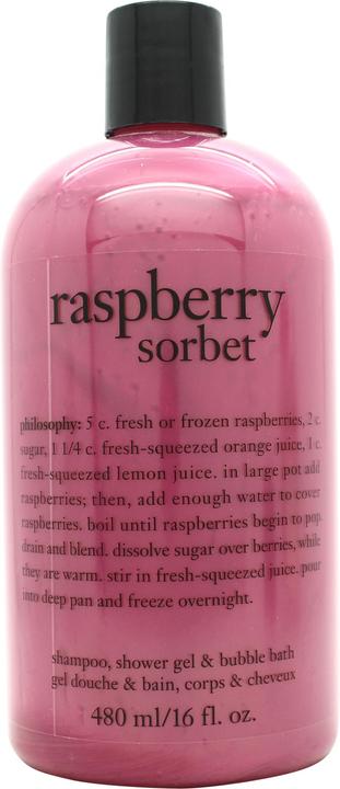 Actual product image philosophy Raspberry Sorbet Bath and Shower Gel 480ml (480 ml)