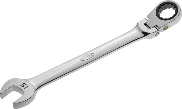 Produktbild Vigor Gelenk Ratschen-Ring-Maulschlüssel ∙ V2811 ∙ Aussen Sechskant Profil, Aussen Doppel-Sechskant P… (15 mm)