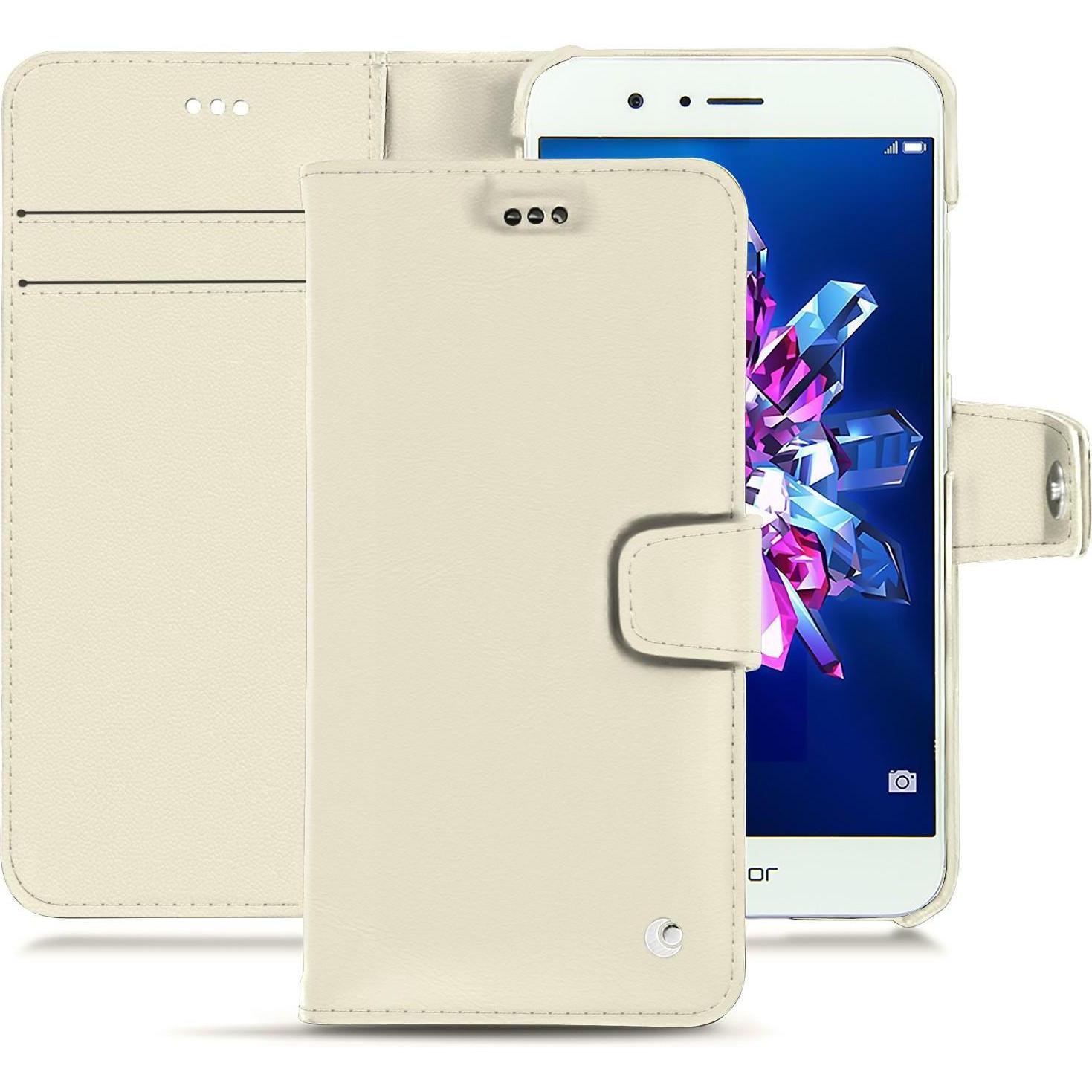 Noreve Lederschutzhülle Wallet (Honor 8 Pro), Smartphone Hülle, Weiss