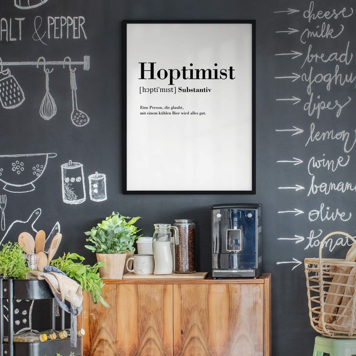 Immagine prodotto Trenddeko Grammatica - Hoptimist (50 x 60 cm)