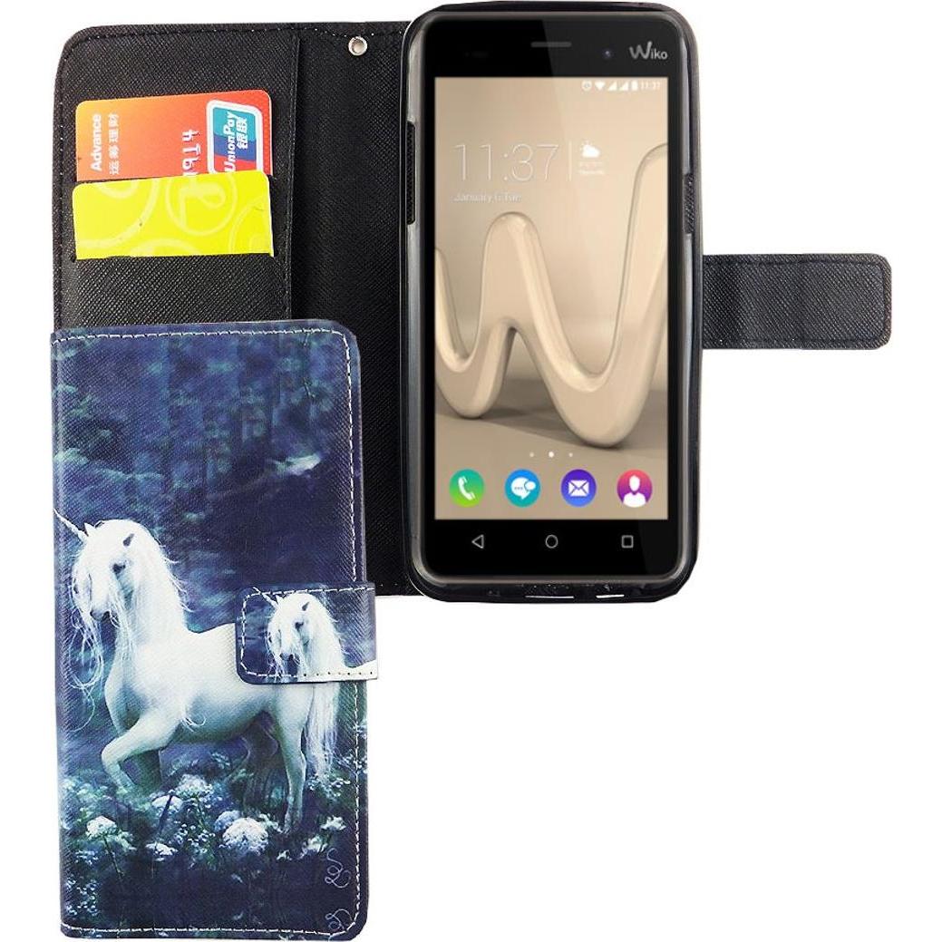 König Design Schutz Handy Hülle für Wiko Lenny 3 Case Cover Tasche Wallet Etui Handyhülle Neu (Wiko Lenny 3), Smartphone...
