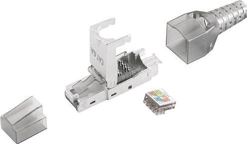 Actual product image EGB RJ45 CAT 6 A network plug shielded (Network cable plug)