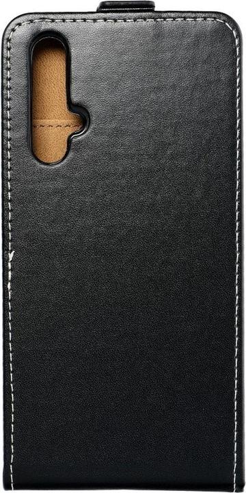 Produktbild König Design Huawei Nova 5T Hülle Klapp Tasche Rundumschutz Etuis Bumper Flip Case Schwarz (Huawei Nova 5T)