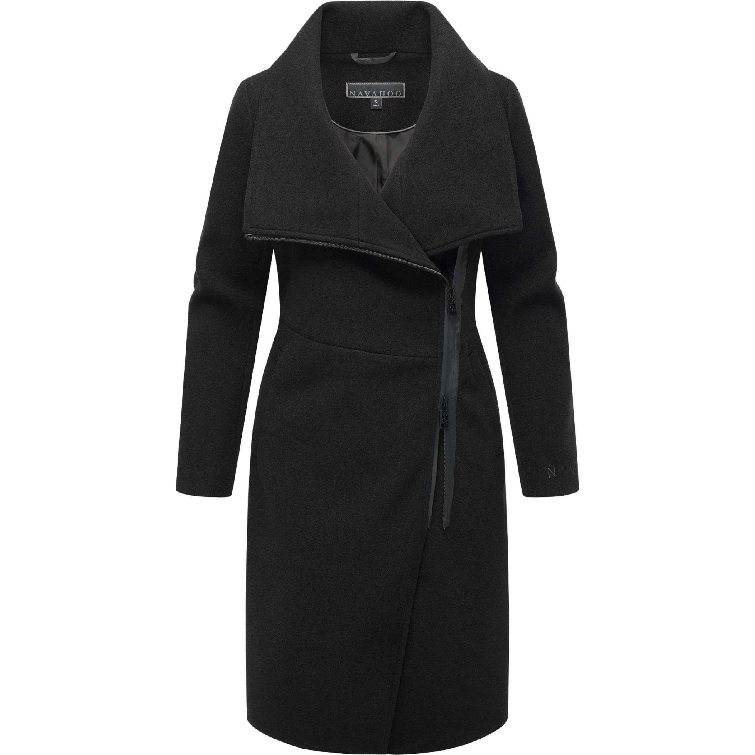 Navahoo, Damen, Jacke, Samtrose 14 (XXL), Schwarz, XXL