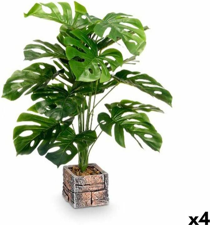 Immagine prodotto Ibergarden Plastikpflanze. Kunststoff Magnesium 39 x 65 x 35 cm (4 Stück) (35 cm)