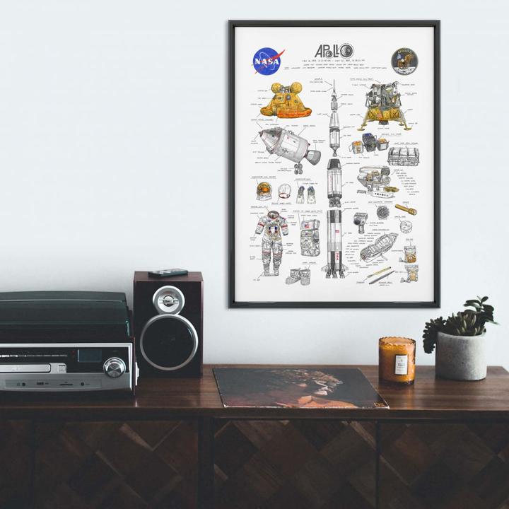 Image du produit Trenddeko Sparshott - Apollo 11 (24 x 30 cm)
