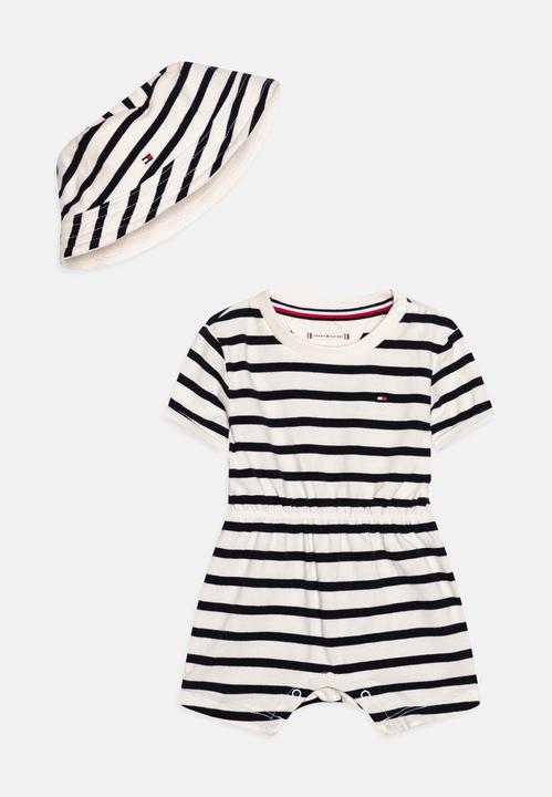 Actual product image Tommy Hilfiger Baby Striped Shortall Giftbox (92)