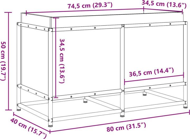 Actual product image vidaXL Pflanzkübel
