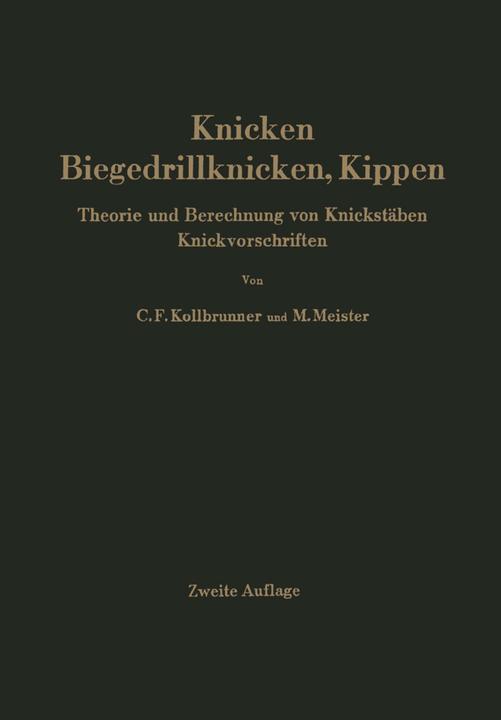Produktbild Knicken, Biegedrillknicken, Kippen (Deutsch, Curt F. Kollbrunner, Martin Meister, 2012)