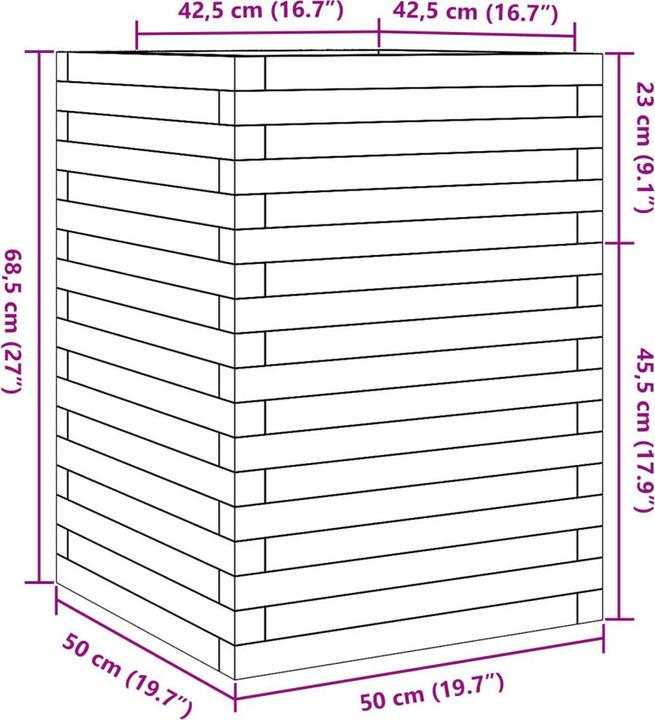 Produktbild vidaXL Pflanzkübel