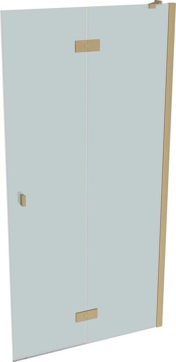Actual product image Hüppe SolvaPro pivot door partially framed, 4-corner, with fixed segment, right-fixing, width: 1000 (211 cm, 100 cm)
