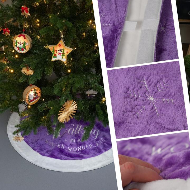 Actual product image Hermex Christmas tree skirt Christmas tree mat Christmas tree skirt Christmas tree rug Christmas tree (1 -part)