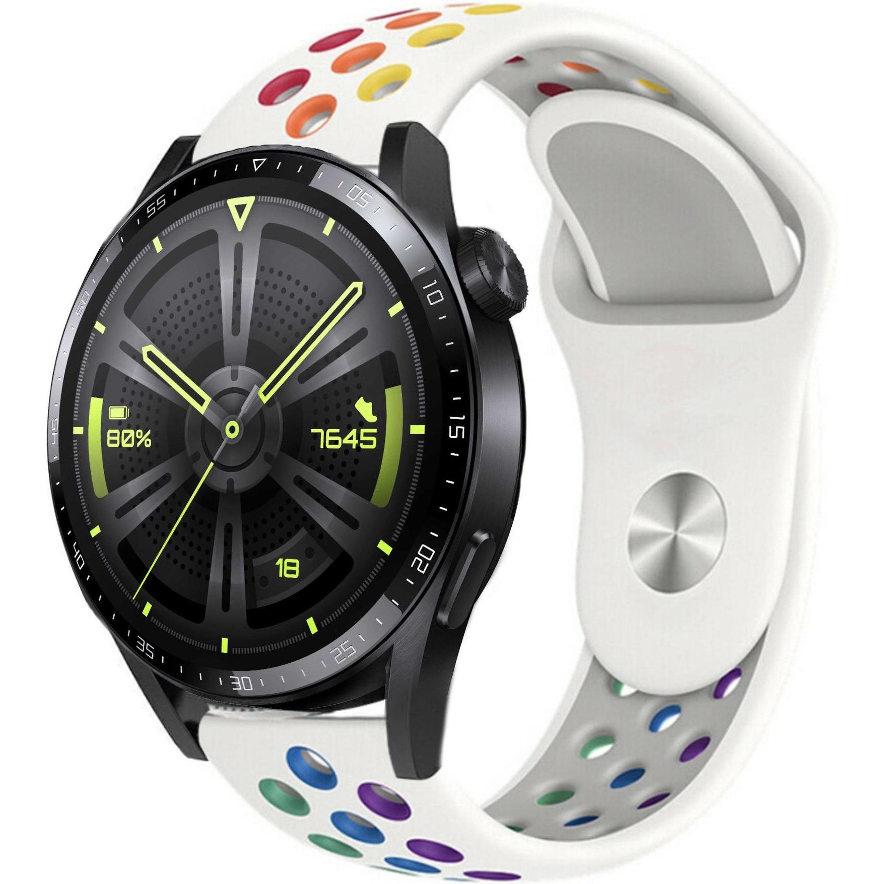 Strap-it Sportarmband (22 mm, Silikon), Uhrenarmband, Mehrfarbig