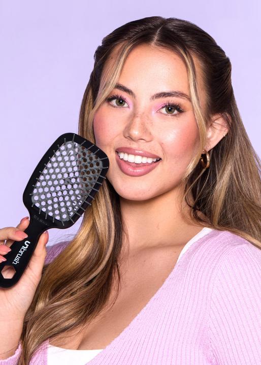 Actual product image FHI Heat Unbrush Grey Detangling Hair Brush