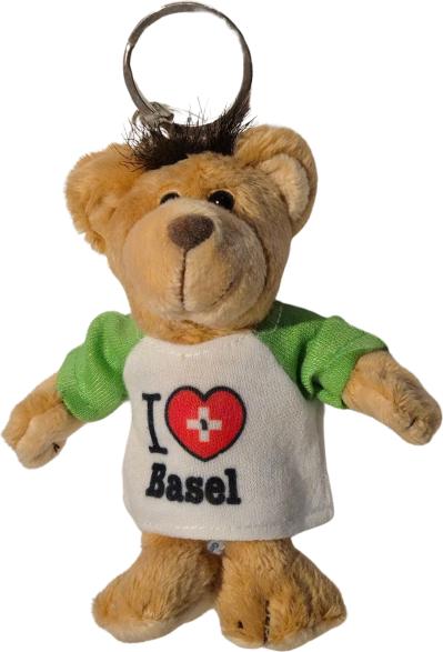 Actual product image CreaDiva Plüsch Bär Schlüsselanhänger - I like Basel