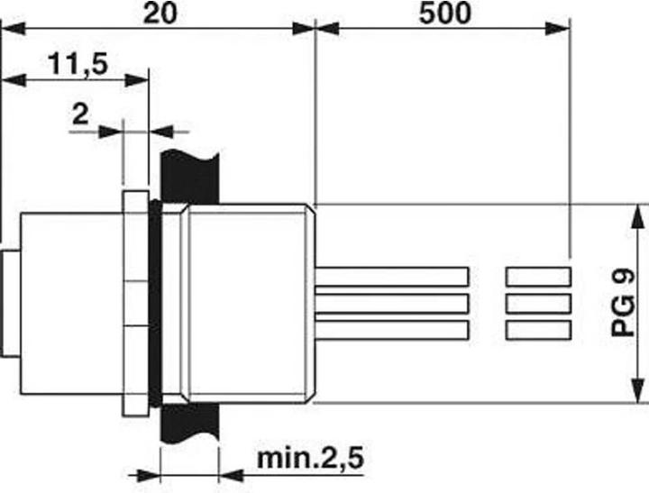 Actual product image Phoenix Contact Sensor/actuator flush-type connector