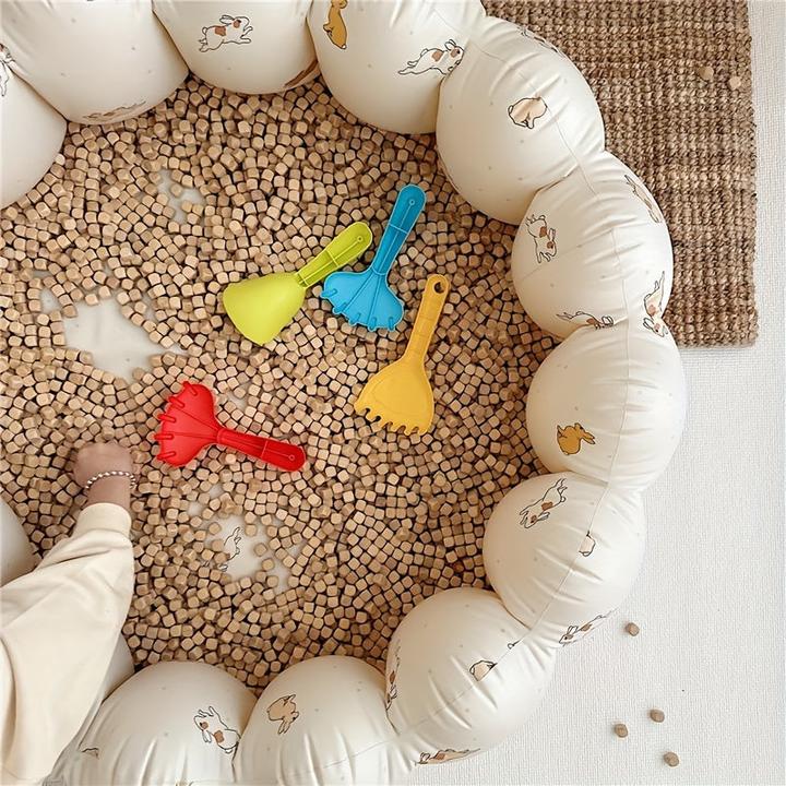 Image du produit Activity Board Cute Inflatable Kids Ball Pit - Multi-usage Portable Playpen - Toy Ocean Balls Pool, Sand and