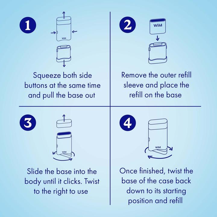 Actual product image Wild Refillable - Cherry blossom (Stick, 40 g)