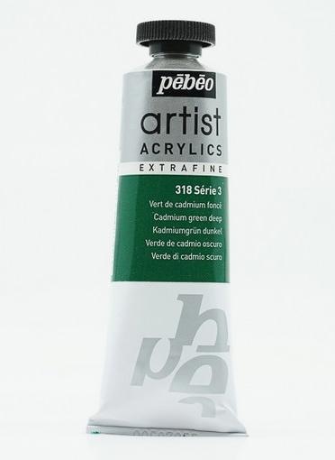 Produktbild Pebeo Artist Acrylics Extrafein Acrylfarben (Kadmiumgrün Dunkel, 37 ml)