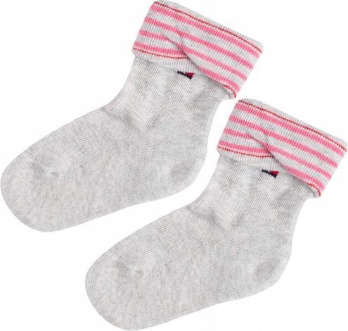 Actual product image Tommy Hilfiger Thb Baby Sock 2p Fold Over Pink Combo 701220274 002 15-18 (15 - 18)