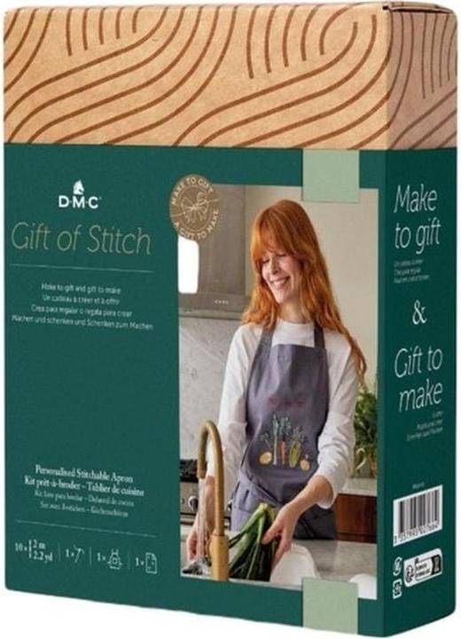 Actual product image DMC Gift of Stitch apron