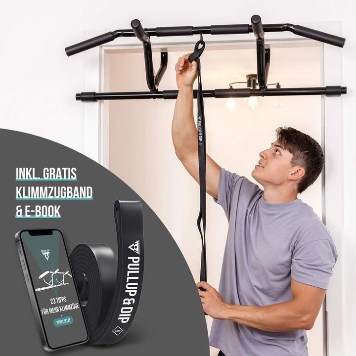 Produktbild Pullup & Dip Klimmzugstange  inkl. Klimmzug Band