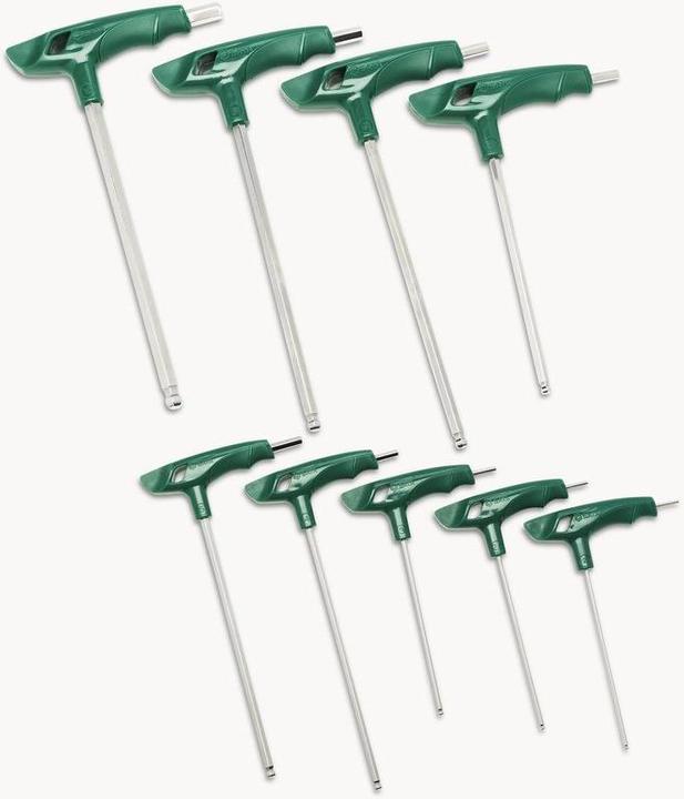 Actual product image SATA 9 pcs. T-handle ball-head hexagon socket spanner set